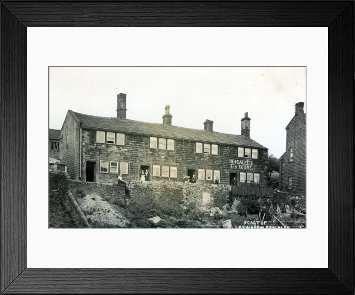 Framed Print : Terraced Houses, Scar Top, Yorkshire Framed Print : Terraced Houses, Scar Top, Yorkshire