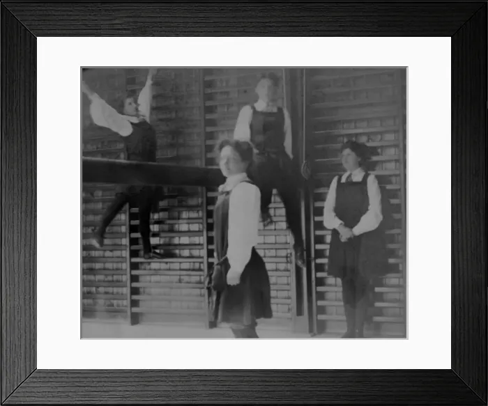 Framed Print : Students in gym Framed Print : Students in gym