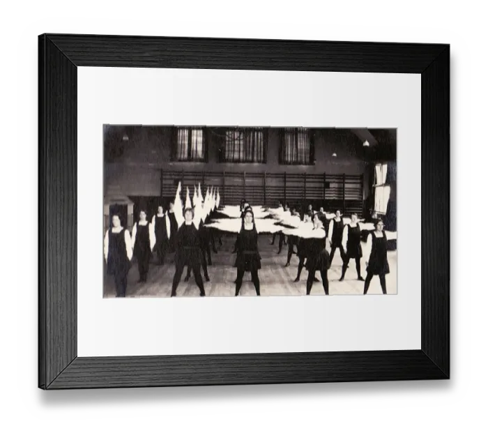 Framed Print : Gymnastic display in gymnasium Framed Print : Gymnastic display in gymnasium
