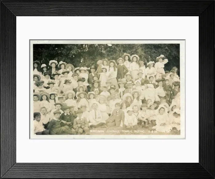 Framed Print : Juvenile Temple Outing, Boscombe, Dorset Framed Print : Juvenile Temple Outing, Boscombe, Dorset