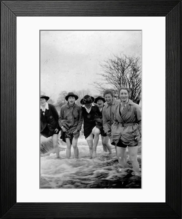 Framed Print : Students paddling Framed Print : Students paddling