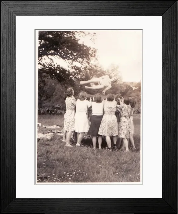 Framed Print : Summer Picnics tossing person in the air Framed Print : Summer Picnics tossing person in the air