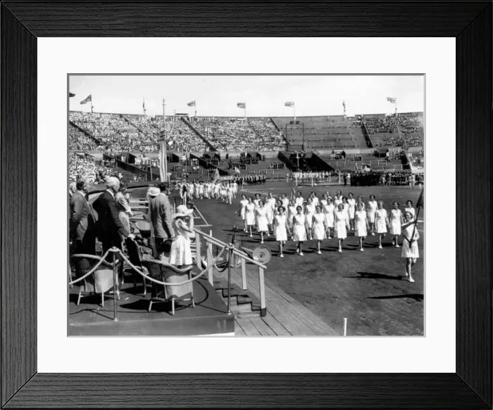 Framed Print : March Past, Wembley Festival of Youth Framed Print : March Past, Wembley Festival of Youth