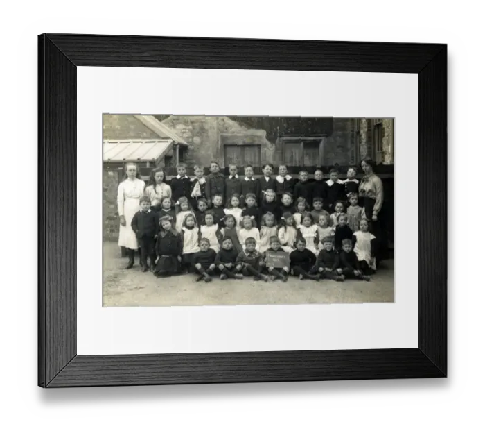 Framed Print : School Photograph, Hawkesbury Upton, Bristol County Framed Print : School Photograph, Hawkesbury Upton, Bristol County