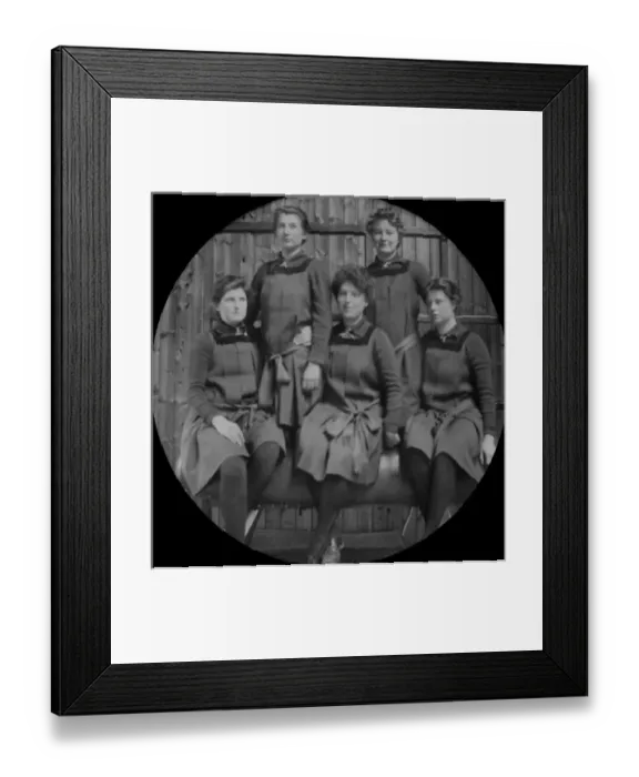 Framed Print : Students on a vaulting horse in gym Framed Print : Students on a vaulting horse in gym