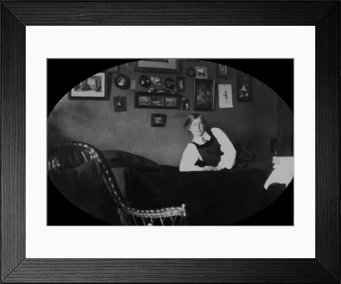 Framed Print : Student in her room Framed Print : Student in her room
