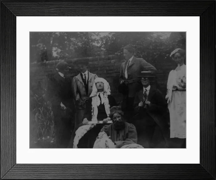 Framed Print : Group dressed up for play Framed Print : Group dressed up for play