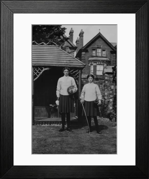 Framed Print : Fencers Date: 1905 Framed Print : Fencers Date: 1905