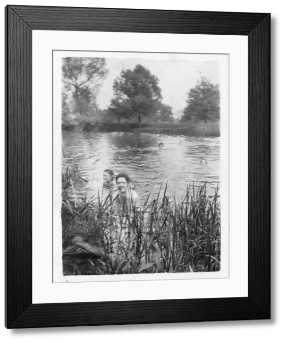 Framed Print : River swimming Framed Print : River swimming