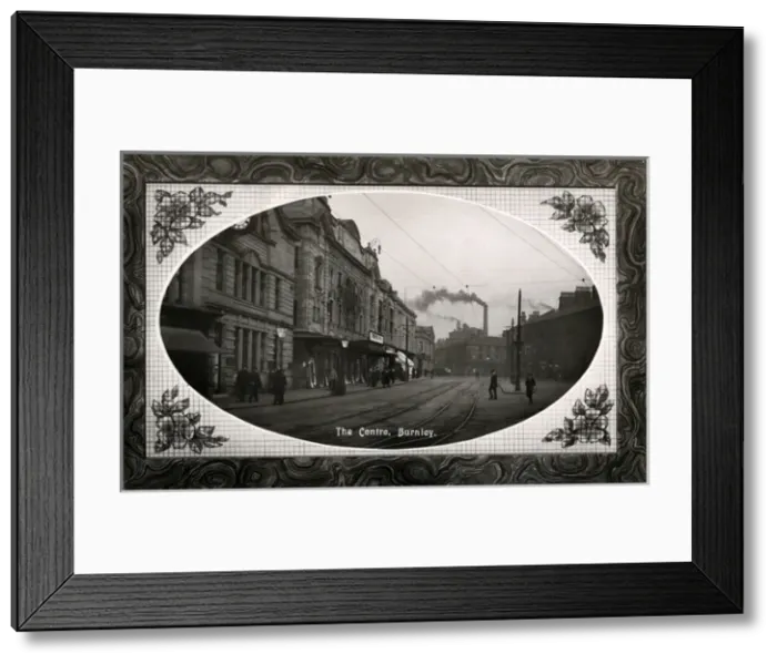 Framed Print : Street Scene, Burnley, Yorkshire Framed Print : Street Scene, Burnley, Yorkshire