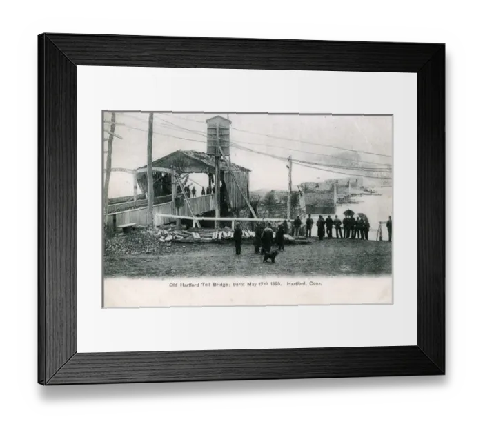 Framed Print : Bulkeley Toll Bridge, Hartford, Connecticut Framed Print : Bulkeley Toll Bridge, Hartford, Connecticut