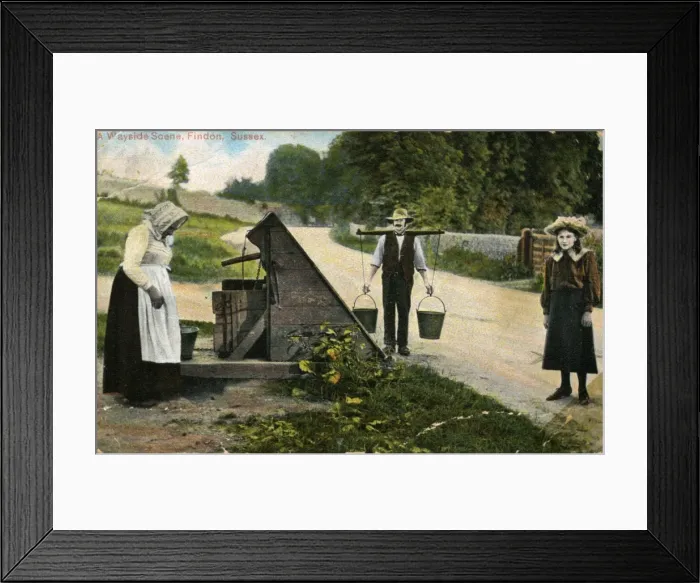 Framed Print : Pumping Well, Findon, Sussex Framed Print : Pumping Well, Findon, Sussex