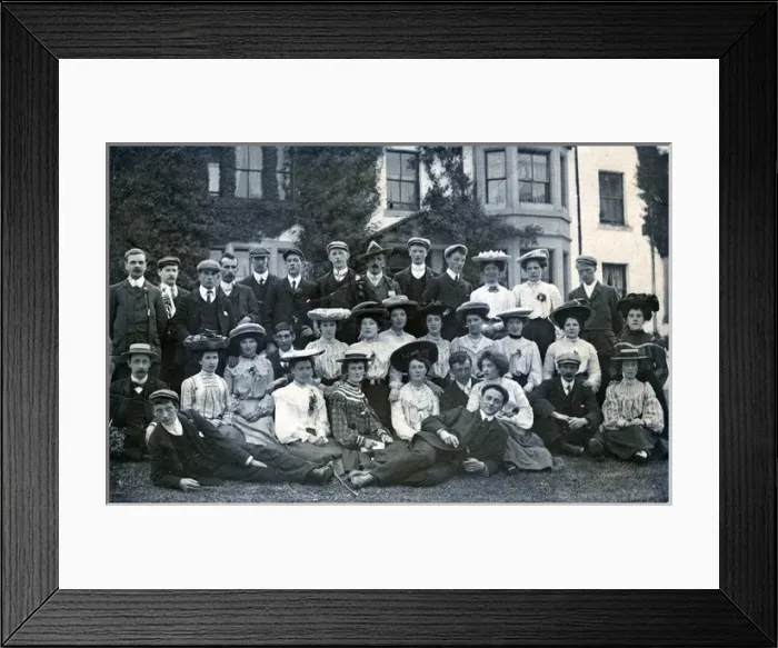 Framed Print : Edwardian Gathering, Denny, Stirlingshire Framed Print : Edwardian Gathering, Denny, Stirlingshire