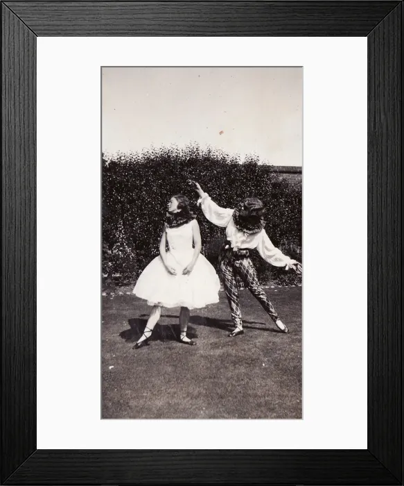 Framed Print : Pair in costume Framed Print : Pair in costume