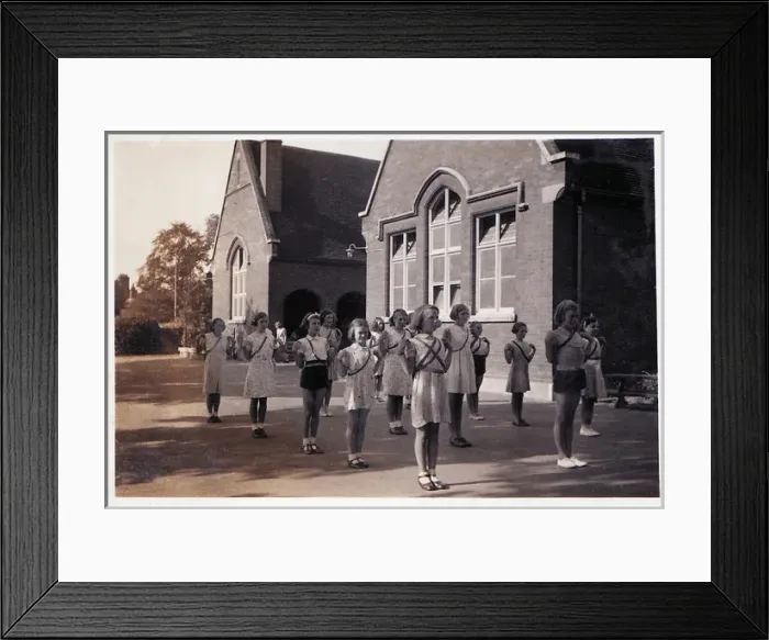 Framed Print : Girls hands on shoulders Framed Print : Girls hands on shoulders