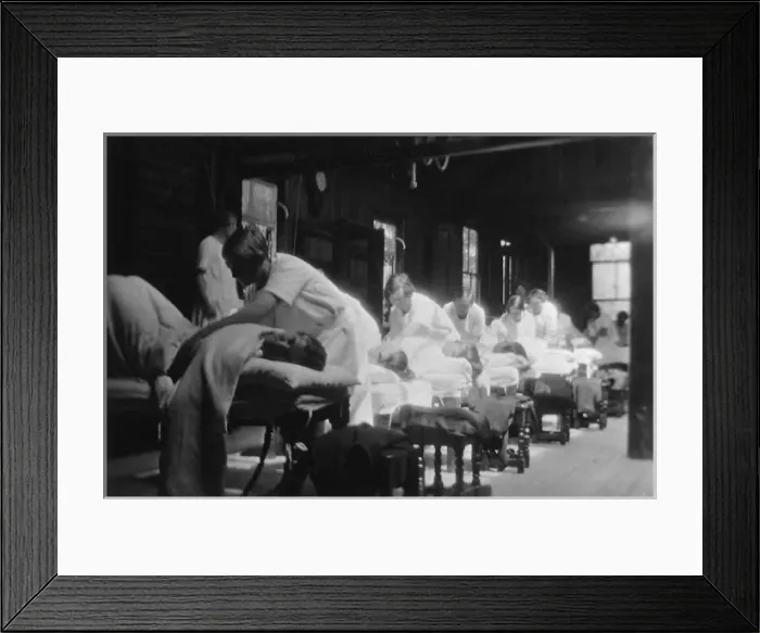 Framed Print : Massage class Framed Print : Massage class