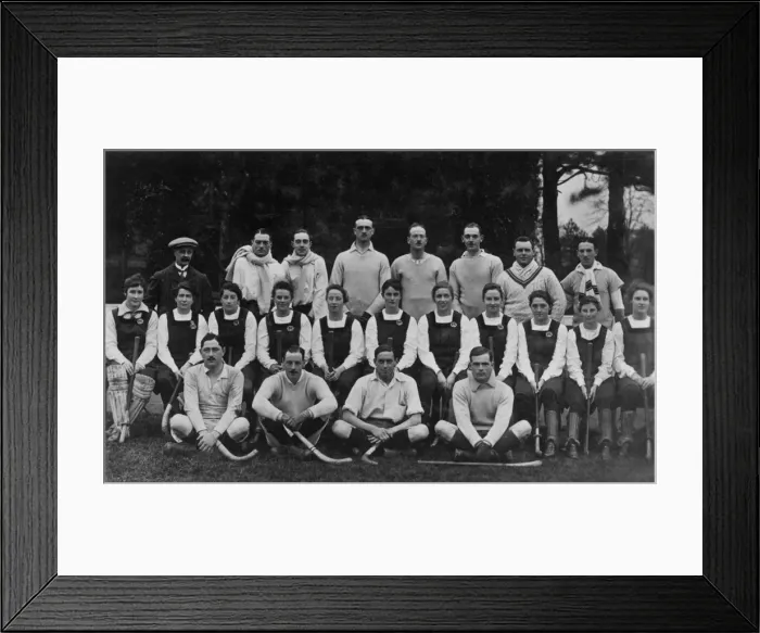 Framed Print : WW1 - Hockey teams Elstow Framed Print : WW1 - Hockey teams Elstow