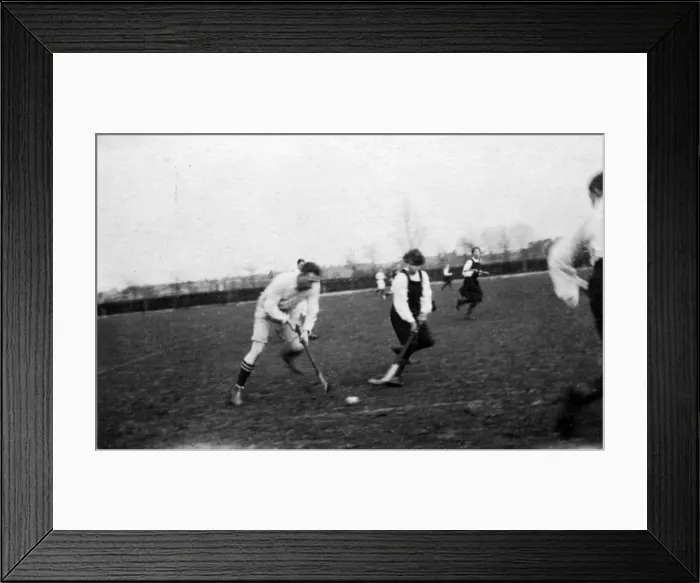 Framed Print : WW1 - Officers v Students Hockey Match Framed Print : WW1 - Officers v Students Hockey Match
