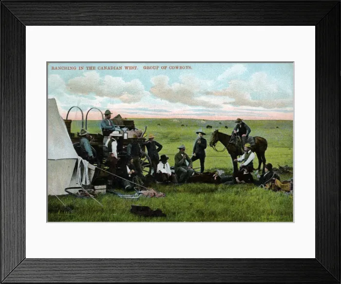 Framed Print : Cowboy Camp, The West Framed Print : Cowboy Camp, The West