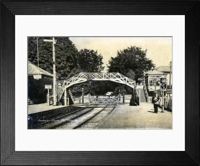 Framed Print : The Railway Station, Andover, Hampshire Framed Print : The Railway Station, Andover, Hampshire