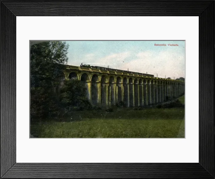 Framed Print : The Railway Viaduct and Train, Balcombe, Sussex Framed Print : The Railway Viaduct and Train, Balcombe, Sussex