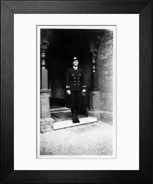 Framed Print : Miss Hill as a WREN Framed Print : Miss Hill as a WREN