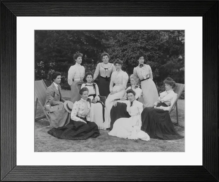 Framed Print : Miss Stansfeld and colleagues Framed Print : Miss Stansfeld and colleagues