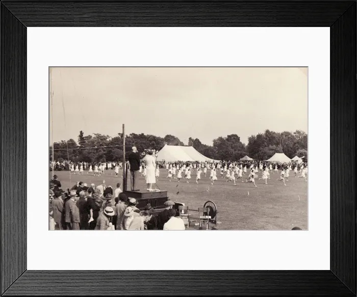 Framed Print : Bedford - Demo with marquee Framed Print : Bedford - Demo with marquee