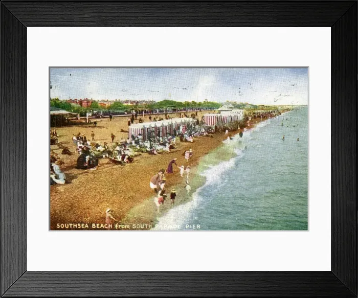 Framed Print : The Beach, Southsea, Hampshire Framed Print : The Beach, Southsea, Hampshire