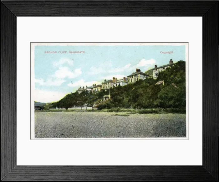 Framed Print : Radnor Cliff, Sandgate, Kent Framed Print : Radnor Cliff, Sandgate, Kent