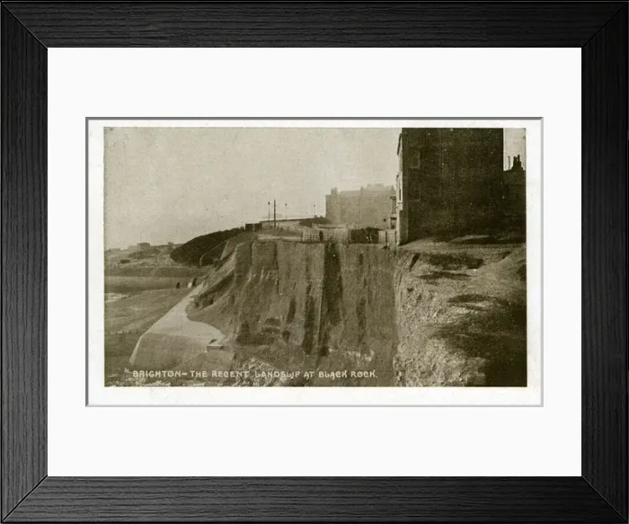 Framed Print : Landslip at Black Rock, Brighton, Sussex Framed Print : Landslip at Black Rock, Brighton, Sussex