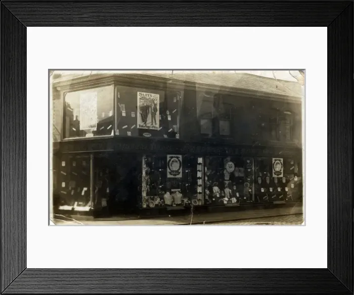 Framed Print : Shopfront, Radcliffe, Lancashire Framed Print : Shopfront, Radcliffe, Lancashire