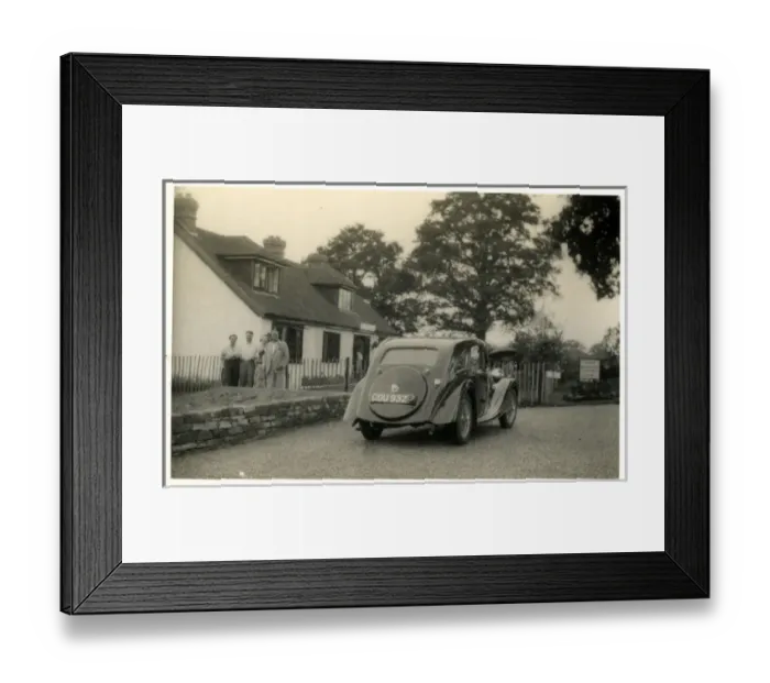 Framed Print : Riley Kestral Vintage Car, Thought to be at Coventry, Warwic Framed Print : Riley Kestral Vintage Car, Thought to be at Coventry, Warwic