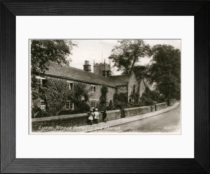 Framed Print : Street Scene, Eyam, Derbyshire Framed Print : Street Scene, Eyam, Derbyshire