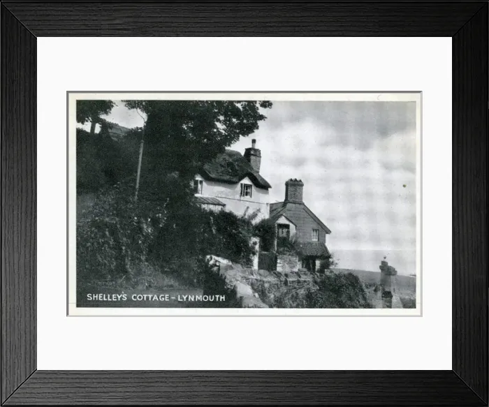 Framed Print : Shelleys Cottage, Lynmouth, Devon Framed Print : Shelleys Cottage, Lynmouth, Devon