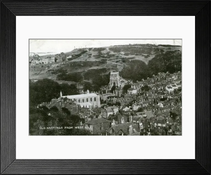 Framed Print : General View, Hastings, Sussex Framed Print : General View, Hastings, Sussex