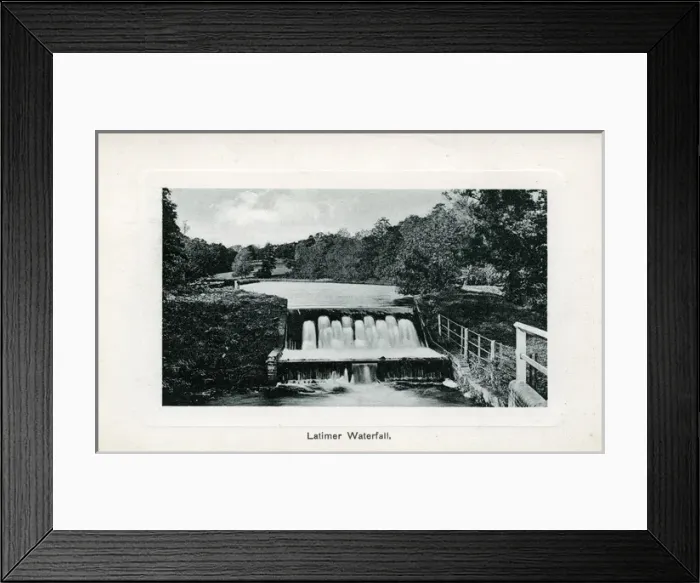 Framed Print : The Waterfall, Latimer, Buckinghamshire Framed Print : The Waterfall, Latimer, Buckinghamshire