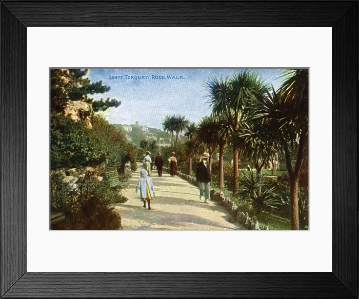 Framed Print : Rock Walk, Torquay, Devon Framed Print : Rock Walk, Torquay, Devon