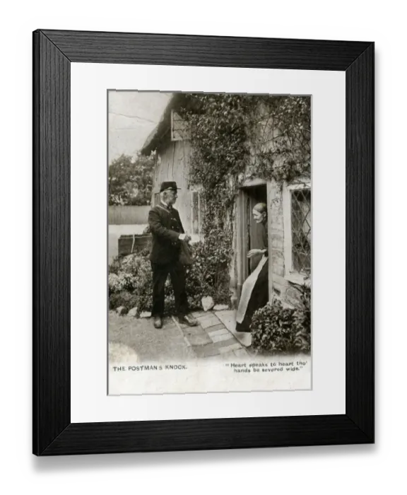 Framed Print : Postman Delivering Letters, Unknown location Framed Print : Postman Delivering Letters, Unknown location