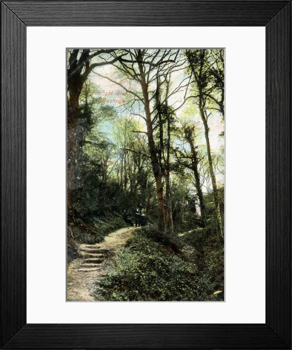 Framed Print : Fairlight Glen, Hastings, Sussex Framed Print : Fairlight Glen, Hastings, Sussex