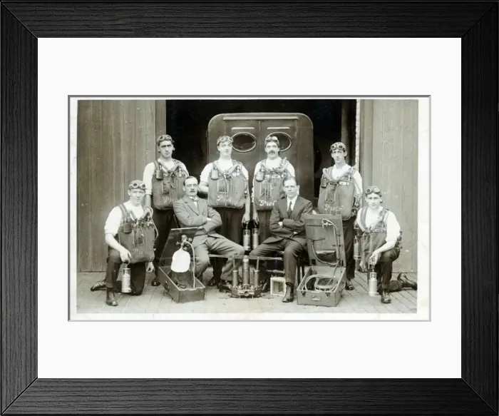 Framed Print : Colliery Rescue Team Framed Print : Colliery Rescue Team
