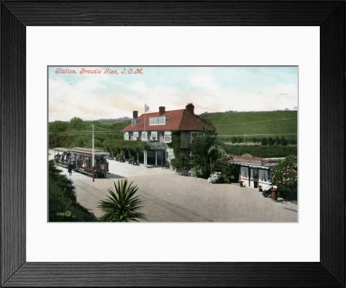 Framed Print : Narrow Guage Railway Station, Groudle Glen, Isle of Man Framed Print : Narrow Guage Railway Station, Groudle Glen, Isle of Man