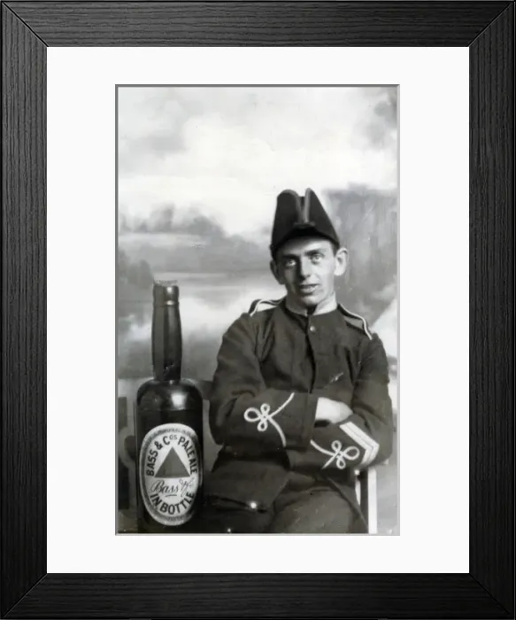 Framed Print : Bass & Co Brewery - Advertisement Card Framed Print : Bass & Co Brewery - Advertisement Card