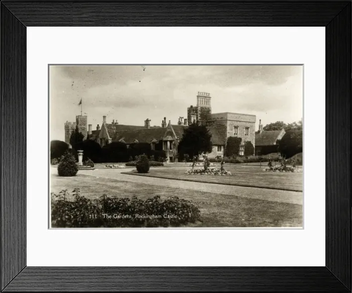 Framed Print : The Castle & Gardens, Rockingham, Leicestershire Framed Print : The Castle & Gardens, Rockingham, Leicestershire