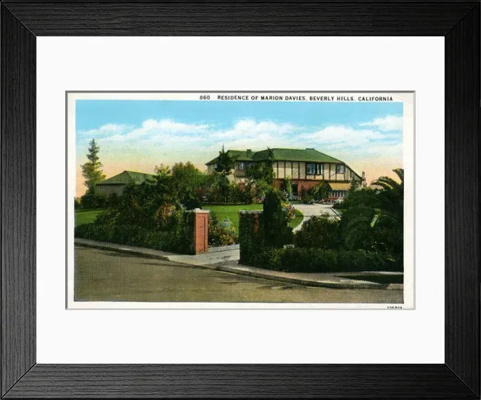 Framed Print : Residence of Marion Davies, Beverley Hills, California Framed Print : Residence of Marion Davies, Beverley Hills, California