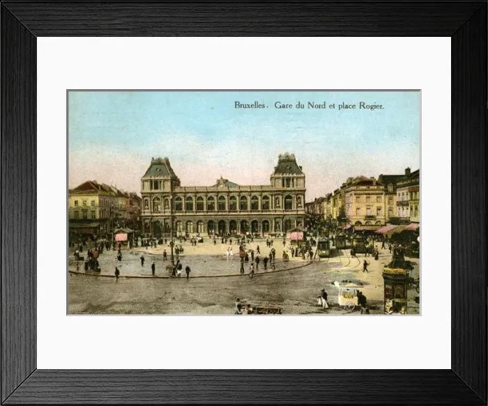 Framed Print : Gard du Nord & Place Rogier, Brussels Framed Print : Gard du Nord & Place Rogier, Brussels