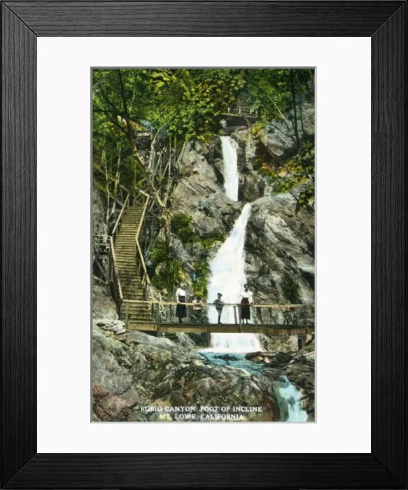 Framed Print : Rubio Canyon, Mount Lowe, California Framed Print : Rubio Canyon, Mount Lowe, California