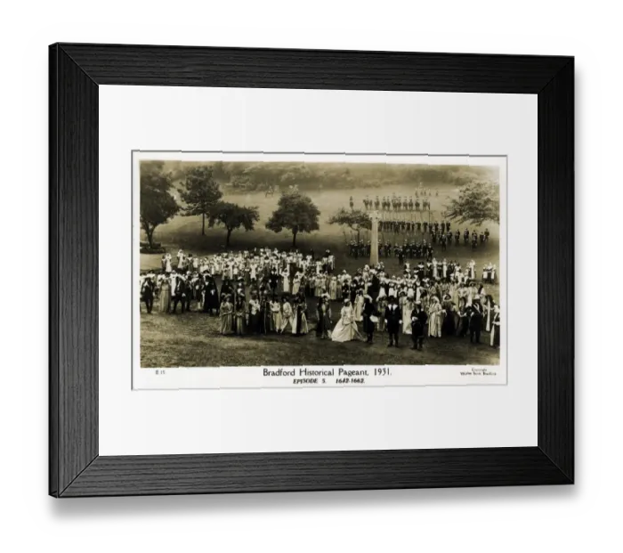 Framed Print : Historical Pageant, Undercliffe, Yorkshire Framed Print : Historical Pageant, Undercliffe, Yorkshire