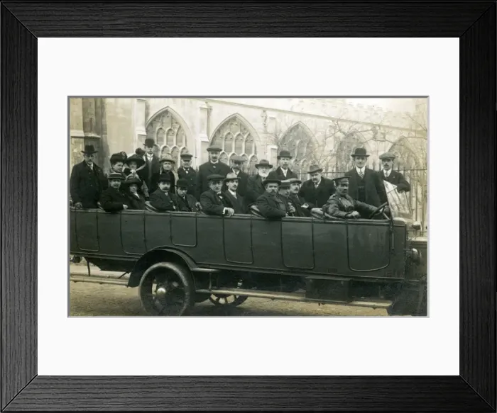 Framed Print : Charabanc Outing, Bristol, Bristol County Framed Print : Charabanc Outing, Bristol, Bristol County