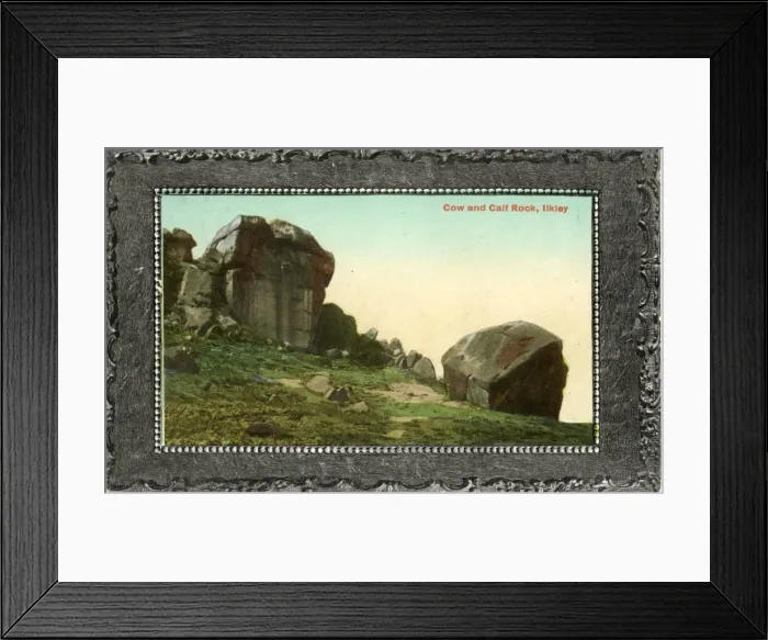 Framed Print : Cow & Calf Rock, Ilkley, Yorkshire Framed Print : Cow & Calf Rock, Ilkley, Yorkshire